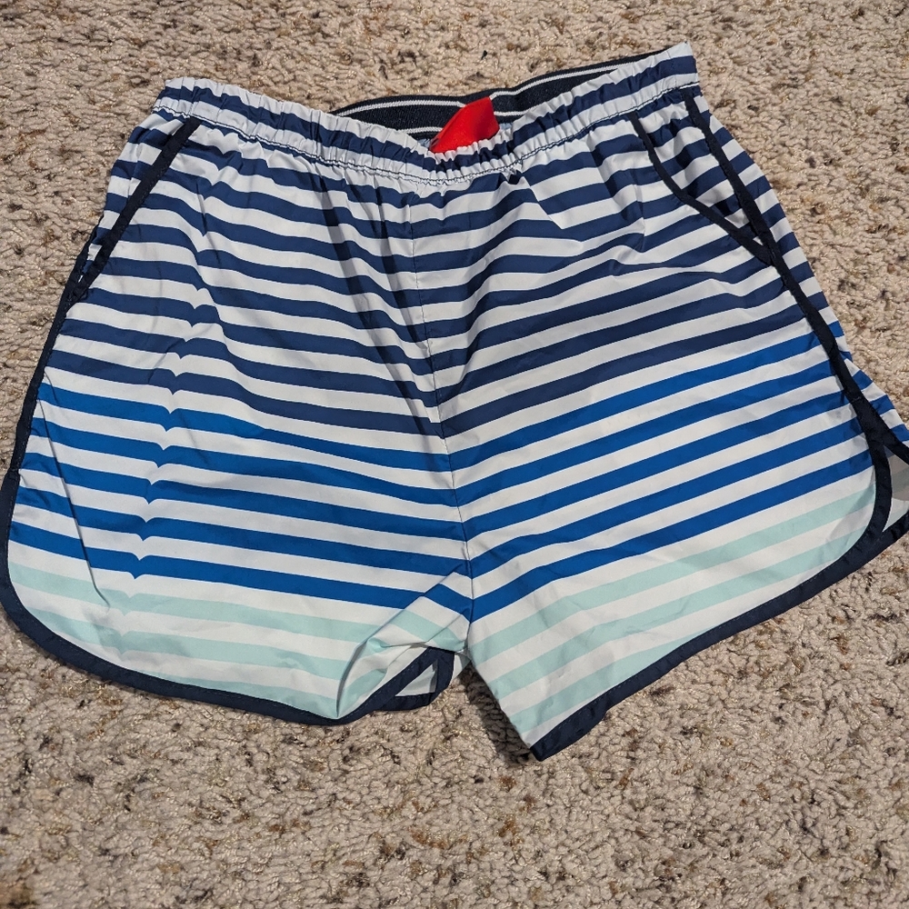 Hunter Navy and White Striped Shorts